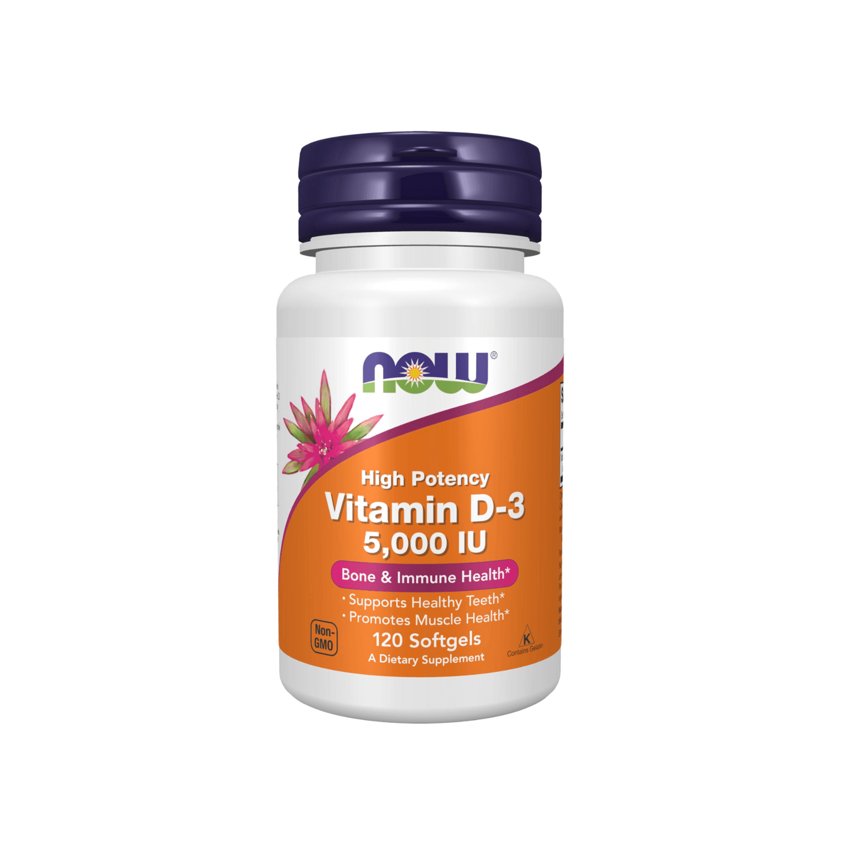 NOW - Vitamin D3 5,000 IU (120 softgels)